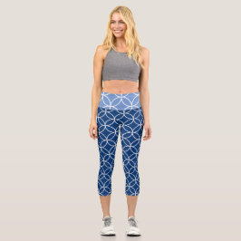 Círculos entrelazados capri leggings