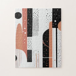 círculos y formas abstractas boho  puzzle