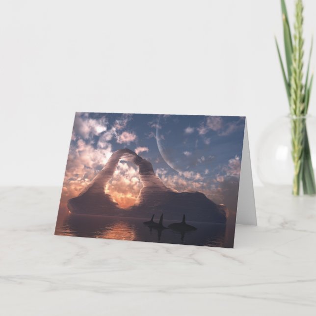 Circumpolar Grußkarte Karte (Vorderseite)