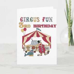 Circus 3. Geburtstagsgeschenke Karte