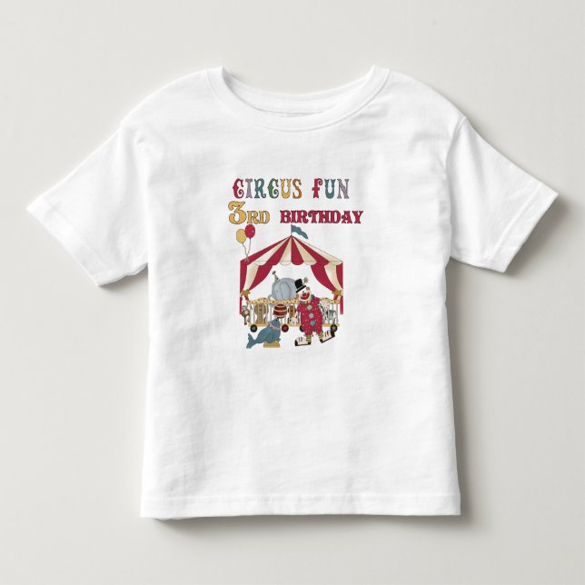 Circus 3. Geburtstagsgeschenke Kleinkind T-shirt (Vorderseite)