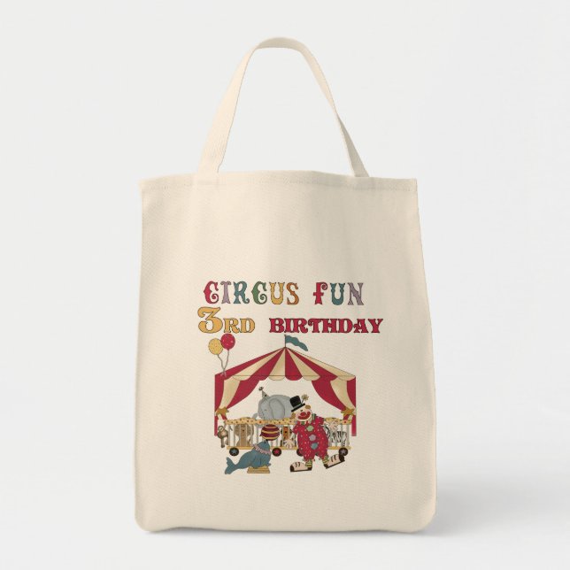 Circus 3. Geburtstagsgeschenke Tragetasche (Vorne)