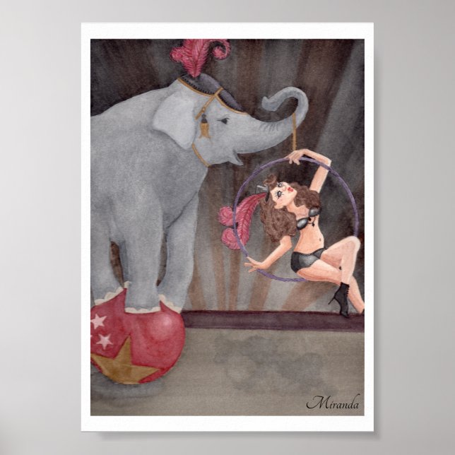 Circus Act Art Print geeignet für Framing Miranda Poster (Vorne)