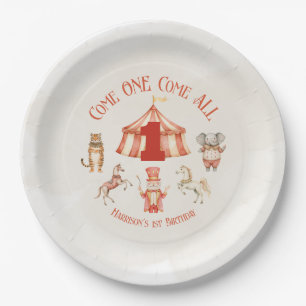 Circus animal pappteller