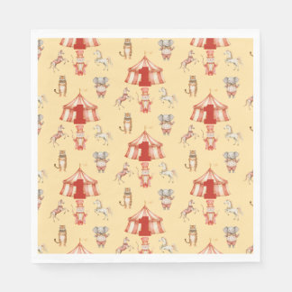 Circus Animal Pattern Erster Geburtstag Serviette