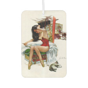 Circus Beauty Vintage Art Pin-up Girl Autolufterfrischer