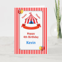 Circus Birthday Party Red