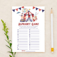 Circus Carnival Alphabet Baby Showspiel