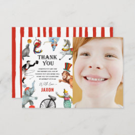 Circus Carnival Festival Show Kind Geburtstag Dankeskarte