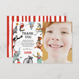 Circus Carnival Festival Show Kind Geburtstag Dankeskarte