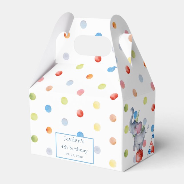 Circus Carnival Geschenkschachtel (Rückseite)