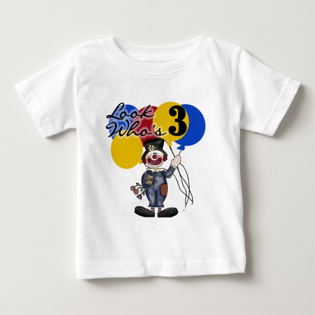 Circus Clown 3. Geburtstag Tshirts und Geschenke (Vorderseite)