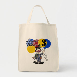 Circus Clown 3. Geburtstag Tshirts und Geschenke Tragetasche