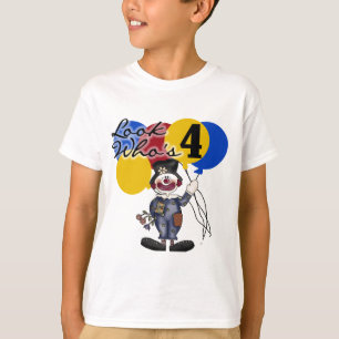 Circus Clown, 4. Geburtstag, Hemden und Geschenke T-Shirt