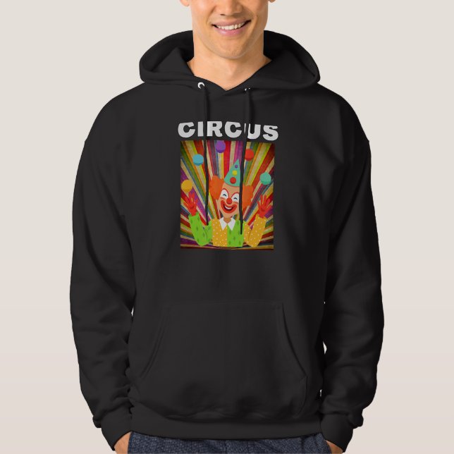 Circus Clown Graphics for Circus Party Hoodie (Vorderseite)
