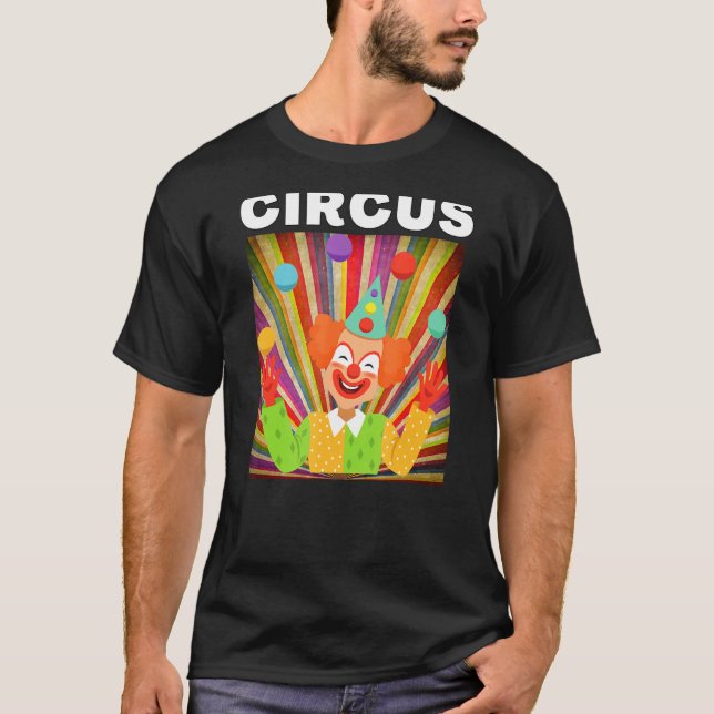 Circus Clown Graphics for Circus Party T-Shirt (Vorderseite)