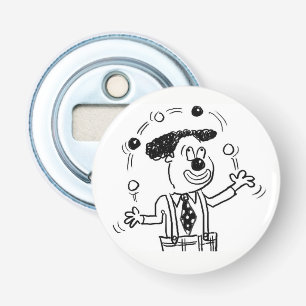 Circus Clown Juggler Juggling Illustration Flaschenöffner