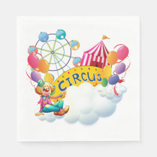 Circus Clown Serviette