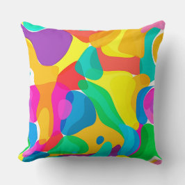 Circus Colors Chaos Abstrakt Art Muster Kissen
