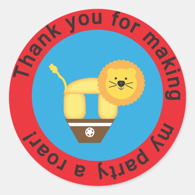 Circus Dankeschön an die Aufkleber (Vorderseite)