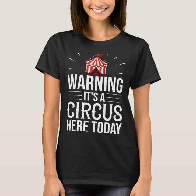 Circus Director Tent Animals Clown T-Shirt (Vorderseite)