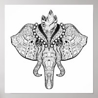 Circus Elephant Doodle 2