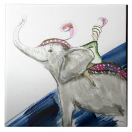 Circus Elephant Fliese