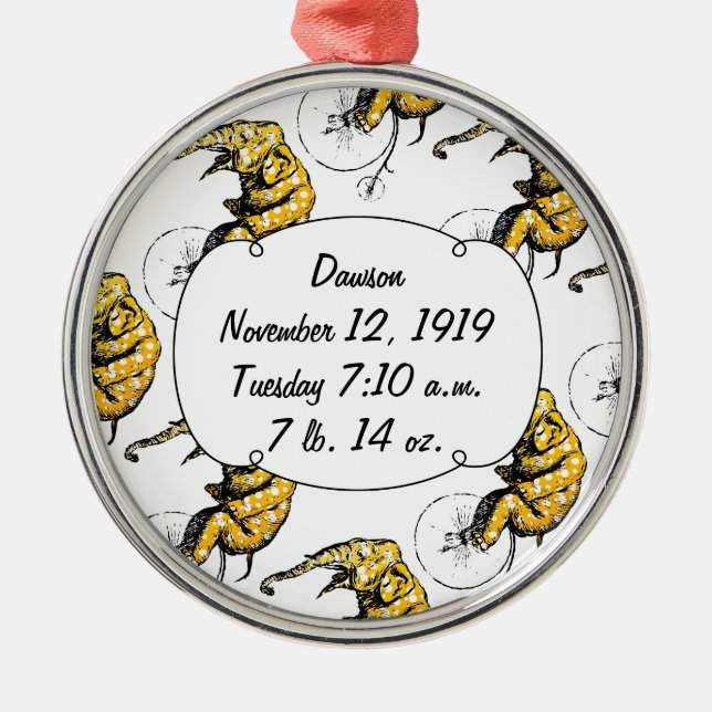 Circus Elephant Gifts Ornament Aus Metall (Vorne)