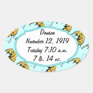 Circus Elephant Gifts Ovaler Aufkleber