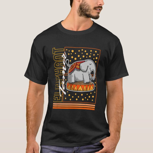 Circus Elephant Tamer Cute Elephant  Circus Staff  T-Shirt (Vorderseite)