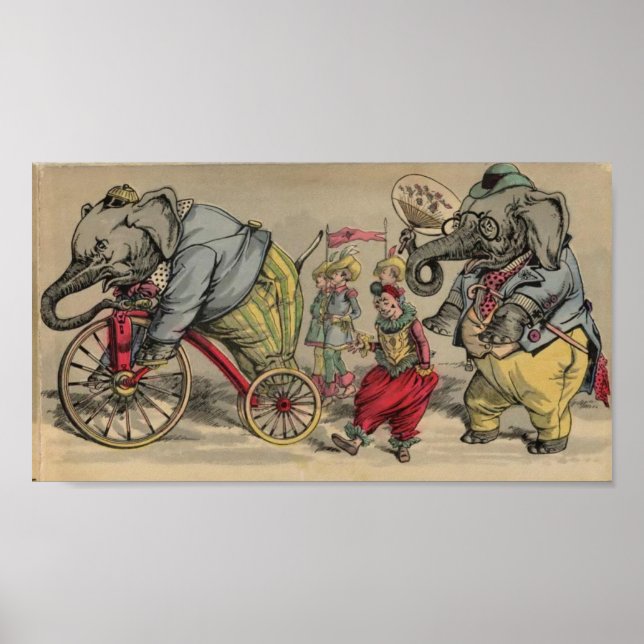 Circus Elephants Poster (Vorne)