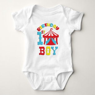 Circus First Birthday Bodysuit Baby Strampler