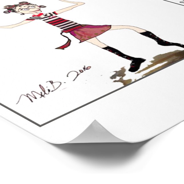 Circus Girl ~ original Poster (Ecke)