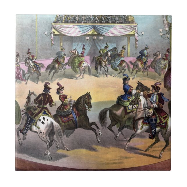 Circus Grand Finale, Circa 1872. Fliese (Vorderseite)