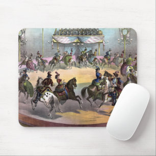 Circus Grand Finale, Circa 1872. Mousepad
