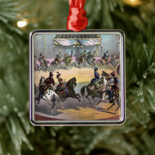 Circus Grand Finale, Circa 1872. Ornament Aus Metall