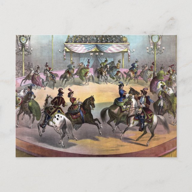 Circus Grand Finale, Circa 1872. Postkarte (Vorderseite)