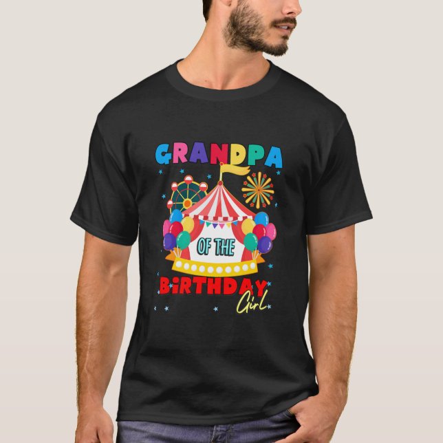 Circus Großvater des Geburtstagskarneals T-Shirt (Vorderseite)