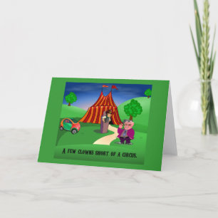 Circus Grußkarte Karte
