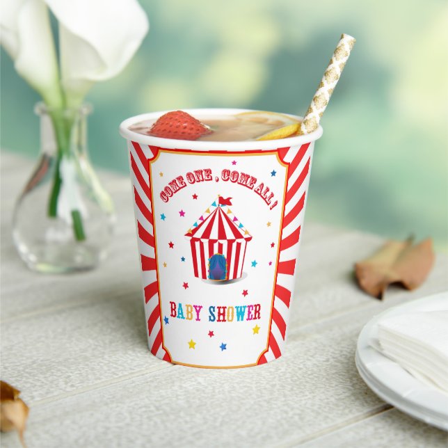 Circus Karneval Babydusche Pappbecher (In Situ)