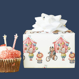 Circus Karneval Festival Niedlich Kinder Party Geschenkpapier