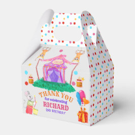 Circus Karneval Thema Farbenfrohe Geburtstagsparty Geschenkschachtel