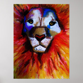 Circus-Lion-Poster Poster