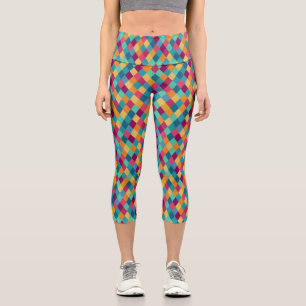 Circus Multicolor Rhombusse Capri Leggings