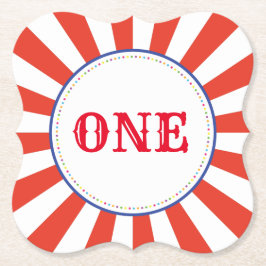 Circus Niedlich Colorful 1. Geburtstag Party Thema Untersetzer