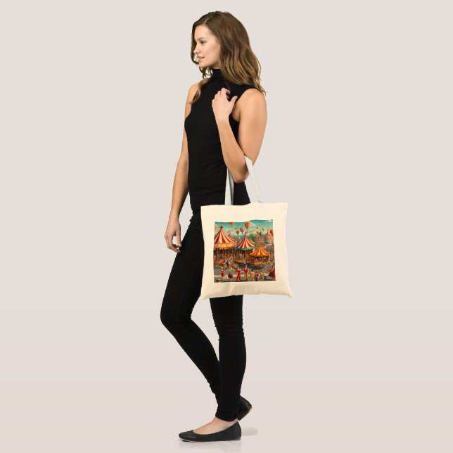 Circus Parade Tote Bag Tragetasche (Vorderseite (Model))