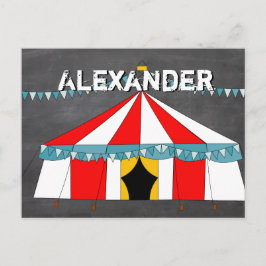 Circus Party Geschenke Einladungspostkarte