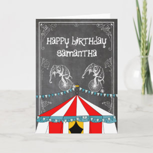 Circus Party Geschenke Karte