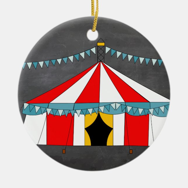 Circus Party Geschenke Keramik Ornament (Vorne)
