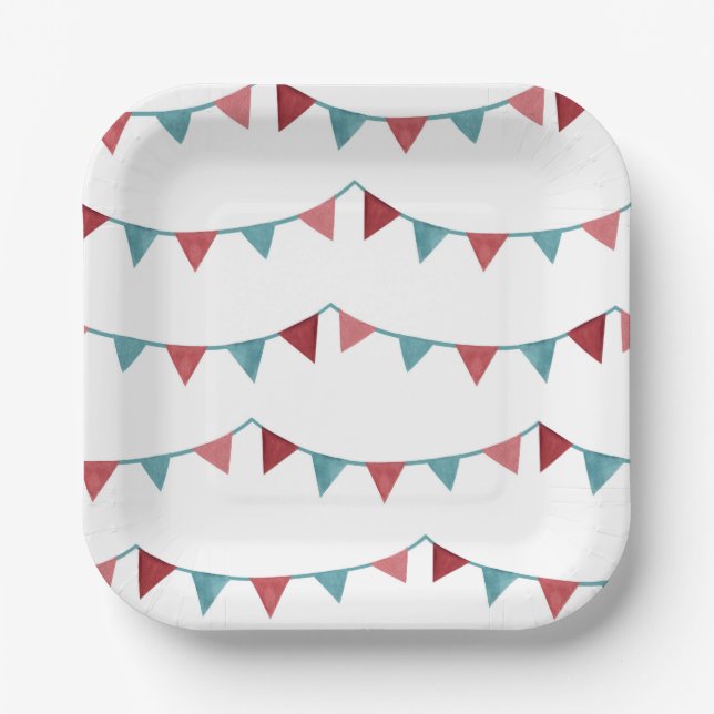 Circus Party Teller | Karnevalspapier - Teller (Vorderseite)
